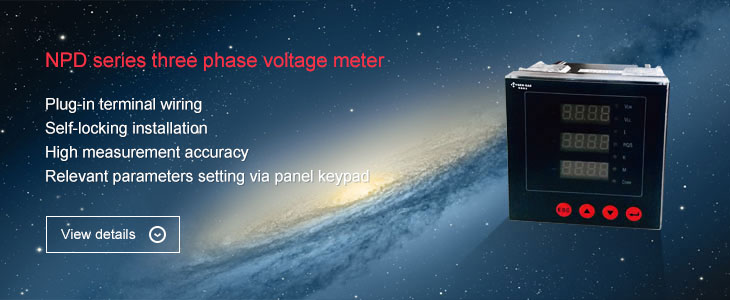 NPD series three phase voltage meter
